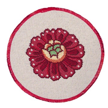 Серветка-підкладка гобеленова "Етно квіти", Ø10, Кругла
