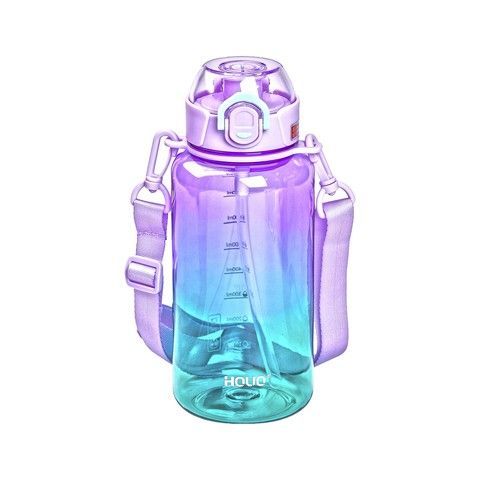 Пляшка для води 1 л пляшечка з мундштуком м'бузкова RechiDoRechi HP-14-31V фото