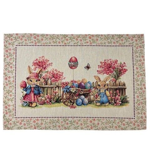 Серветка-підкладка великодня гобеленова Easter basket RechiDoRechi Easter basket/8-34 фото