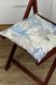 Подушка на стілець 40х40 Блакитні Квіти ТМ "Прованс" в интернет-магазине РечиДоРечи