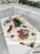Новорічна серветка-підкладка «Різдвяні прикраси» (Срібний люрекс) в інтернет-магазині РечіДоРечі