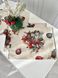 Новогодняя салфетка-подкладка «Рождественские украшения» (Серебряный люрекс) в интернет-магазине РечиДоРечи