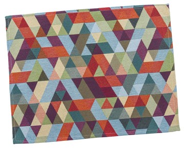 Салфетка-подкладка под тарелку гобеленовая "Геометрия", 34x44, Прямоугольная