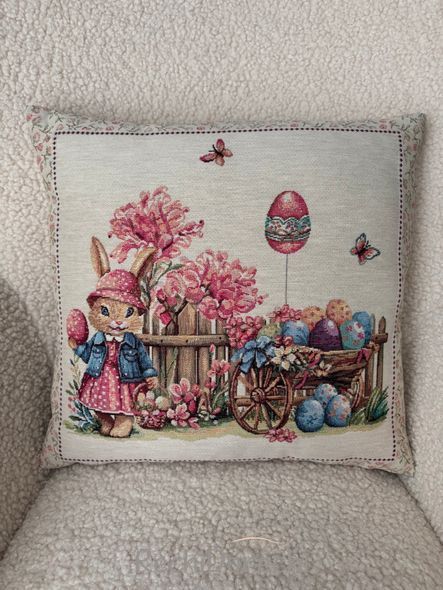 Наволочка гобеленовая пасхальная Easter basket RechiDoRechi Easter basket/8-PC фото