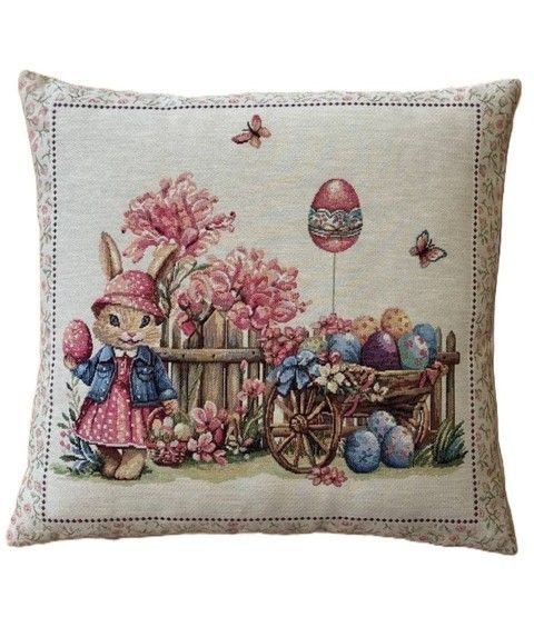 Наволочка гобеленовая пасхальная Easter basket RechiDoRechi Easter basket/8-PC фото