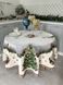 Новорічна кругла скатертина гобеленова «Святкова ялинка» в інтернет-магазині РечіДоРечі