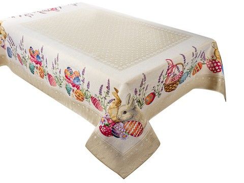 Скатертина Великодня гобелен "Кролики"/Mimbre RechiDoRechi 732-395 фото