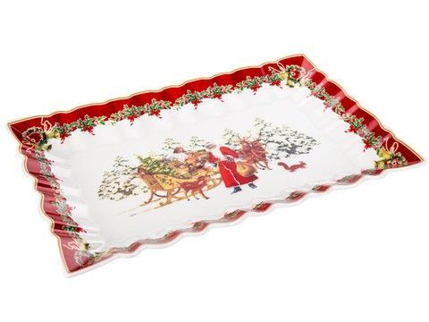 БЛЮДО "CHRISTMAS COLLECTION" 35X23X3,5СМ RechiDoRechi 986-133 фото