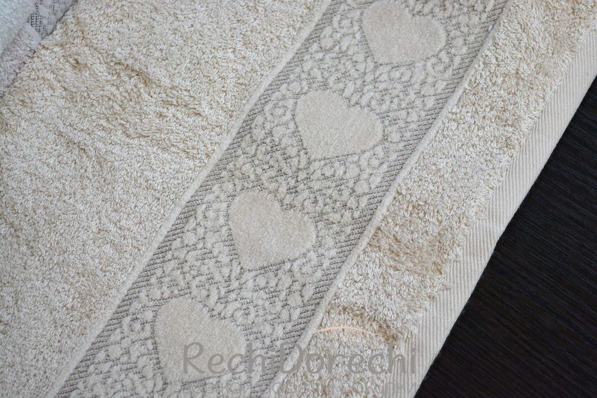 Набор бамбуковых полотенец Pupilla 70x140 см Love, банные 4 шт. RechiDoRechi 30203 фото