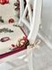 Новорічна подушка на стілець гобеленова «Різдвяні прикраси» (Срібний люрекс) в інтернет-магазині РечіДоРечі