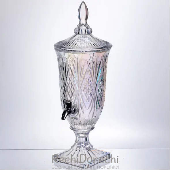 Лимонадниця Crystal Trinity 2 літри з краном для соку мохіто молока напоїв HP-19-301 RechiDoRechi HP-19-301 фото