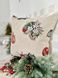 Новорічна одностороння наволочка «Різдвяні прикраси» (Срібний люрекс) в інтернет-магазині РечіДоРечі