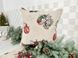 Новорічна одностороння наволочка «Різдвяні прикраси» (Срібний люрекс) в інтернет-магазині РечіДоРечі