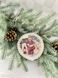 Серветка кругла новорічна "Колядники" (золотий люрекс) в інтернет-магазині РечіДоРечі