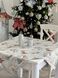Скатертина гобеленова новорічна "Снігова казка" (срібний люрекс) в інтернет-магазині РечіДоРечі