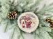 Серветка кругла новорічна "Колядники" (золотий люрекс) в інтернет-магазині РечіДоРечі