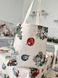 Новорічна сумка для покупок «Різдвяні прикраси» (Срібний люрекс) в інтернет-магазині РечіДоРечі