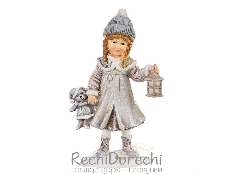 Фігурка декоративна "Дівчинка з ліхтариком" 12,5СМ