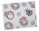 Новорічна серветка-підкладка «Різдвяні віночки» (срібний люрекс) в інтернет-магазині РечіДоРечі