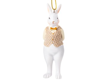 Фігурка декоративна "Кролик у фраку" 10см