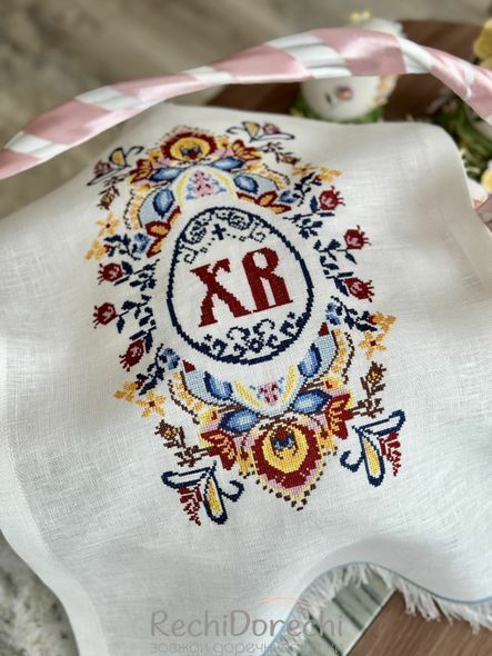 Рушничок (серветка) у великодній кошик RechiDoRechi RKVV017-38 фото