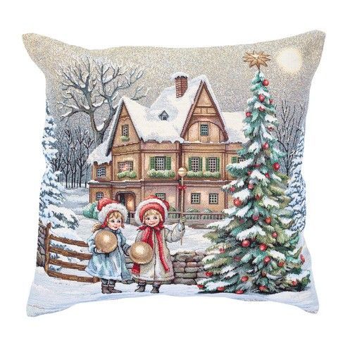 Наволочка новорічна гобеленова "Christmas vibe" RechiDoRechi KISS1377B фото