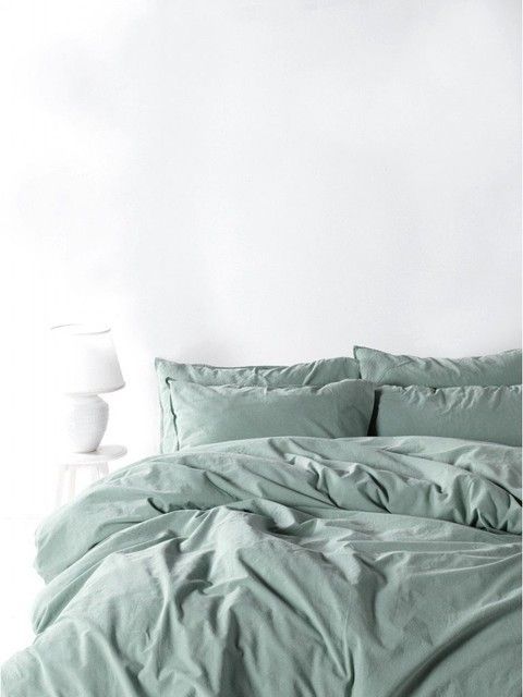 Постельное белье Limasso Stonewashed Ranforse 220 Natural Green RechiDoRechi 31425 фото
