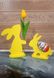 Фігурка декоративна "Зайка з тюльпаном", жовтий, 18 см в інтернет-магазині РечіДоРечі