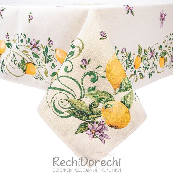 Скатертина гобеленова "Лимонна свіжість" RechiDoRechi GINA-220 фото