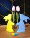 Фігурка декоративна "Зайка з тюльпаном", жовтий, 18 см в інтернет-магазині РечіДоРечі