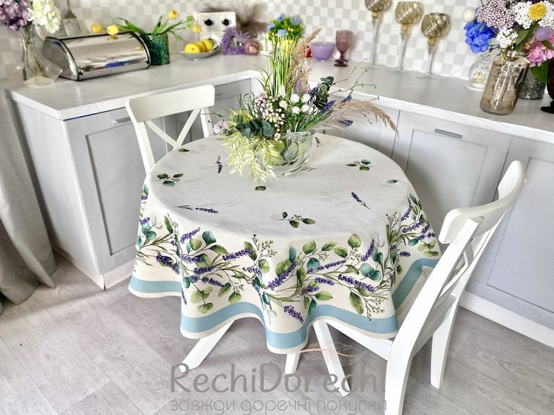 Скатертина гобеленова "Квітковий бриз" RechiDoRechi DENTATA-160D фото