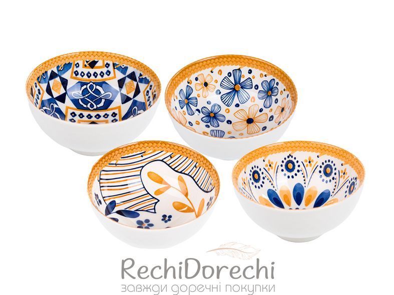 Набор из 4-х салатников 12,7 см RechiDoRechi 823-007 фото