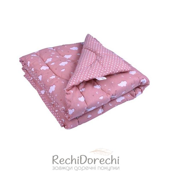 Одеяло 105х140 силикон (бязь) Тучка розовое, 105x140