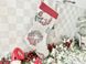 Сапожок для подарков «Рождественские веночки» (серебряный люрекс) в интернет-магазине РечиДоРечи