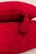 Наволочка в'язана 45х45 см Hit Kosa-01 червона LOVE в інтернет-магазині РечіДоРечі