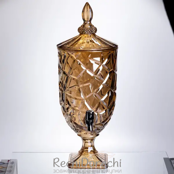 Лимонадниця Amber Ice 5 л із краном для напоїв соку фрешу мохіто HP-19-309 RechiDoRechi HP-19-309 фото
