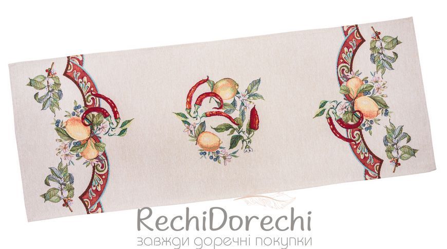 Доріжка гобеленова "Lemonchili" RechiDoRechi RUNNER1333-37 фото