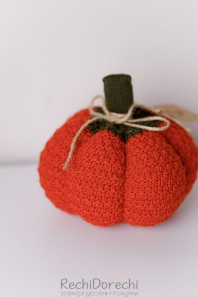 Декоративное текстильное изделие "Pumpkin" Оранжевый Dх9 см RechiDoRechi 040274 фото