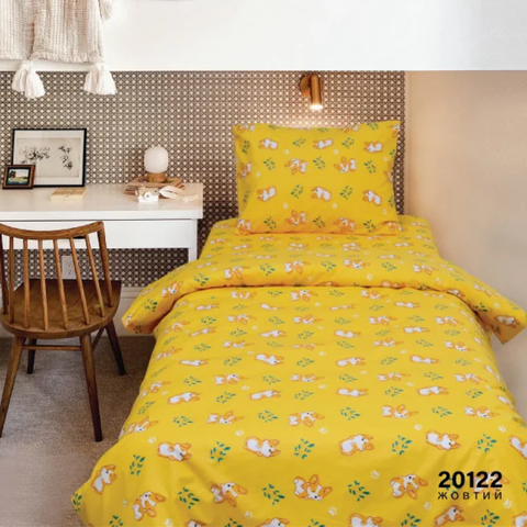 Комплект постільної білизни ранфорс 20122 жотий RechiDoRechi 20122_pd_yellow фото
