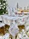 Скатертина новорічна гобеленова "Зимова прогулянка" (срібний люрекс) в інтернет-магазині РечіДоРечі