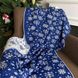 Плед Сніжинка Синій з люрексом 100х150 легкий (100% акрил) в інтернет-магазині РечіДоРечі