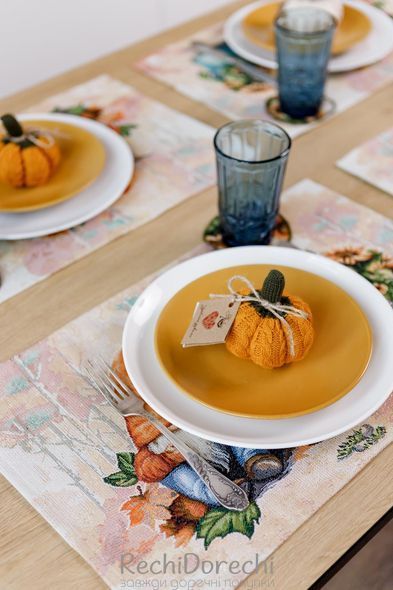 Текстильний виріб декоративний Happy Fall "Гарбуз Mini" Гірчичний RechiDoRechi 035113 фото