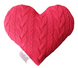 Подушка в'язана декоративна Серце красная в интернет-магазине РечиДоРечи