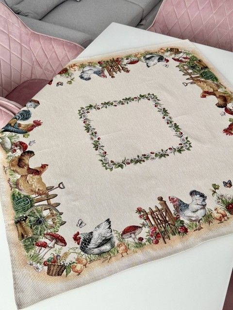 Скатерть гобеленовая "Rustic romance" RechiDoRechi RUNNER1287NA-100 фото