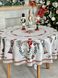 Скатертина кругла гобеленова новорічна "Лускунчик" (срібний люрекс) в інтернет-магазині РечіДоРечі