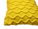 Подушка в'язана декоративна Хвилі жовта 33х33см в інтернет-магазині РечіДоРечі