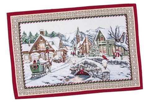 Новогодняя салфетка-подкладка с микробиброй &laquo;Happy holіdays&raquo; RechiDoRechi BENASK-33 фото