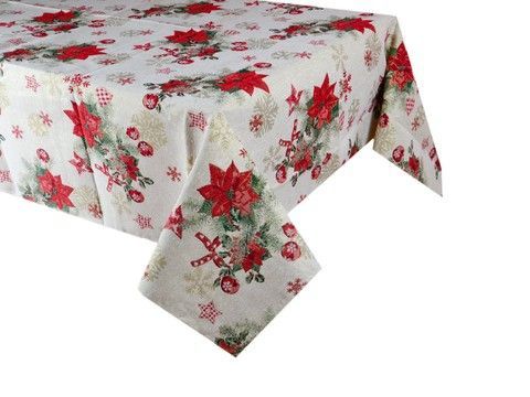 Скатертина гобеленова новорічна із люрексом "Donner lurex" RechiDoRechi 715-021 фото