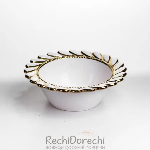 Тарілка глибока Tiffany порцелянова 20 см сервірувальна ML2005 RechiDoRechi ML2005 фото