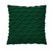 Подушка в'язана декоративна Хвилі зелена 33х33см в інтернет-магазині РечіДоРечі